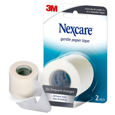 3M  05113156655 Medical Tape Nexcare Gentle White 2 Inch X 10 Yard Paper NonSterile