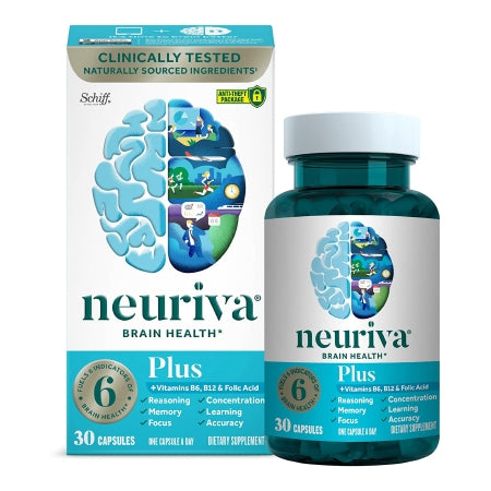 RB Health US LLC  64786599550 Brain Health Supplement neuriva Plus Coffee Fruit Extract (Coffea arabica) / Phosphatidylserine 200 mg - 100 mg Strength Capsule 30 per Bottle