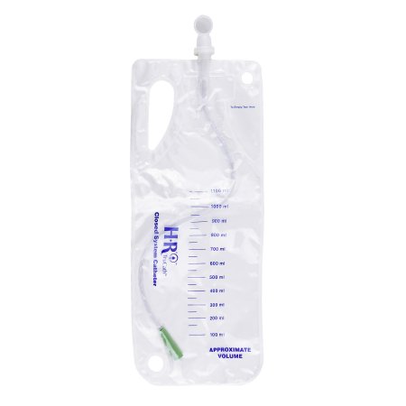 HR Pharmaceuticals  CSC10 Intermittent Closed System Catheter TruCath Straight Tip 10 Fr. Without Balloon