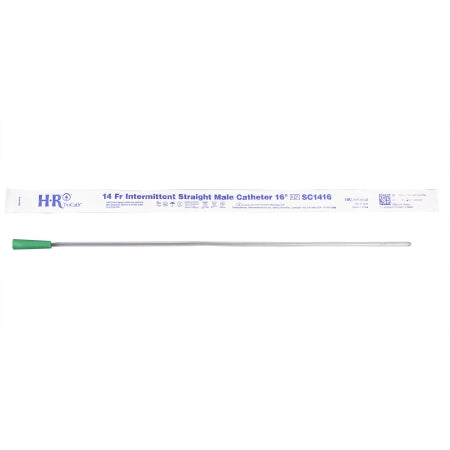 HR Pharmaceuticals  SC1416 Urethral Catheter TruCath Straight Tip Uncoated PVC 14 Fr. 16 Inch