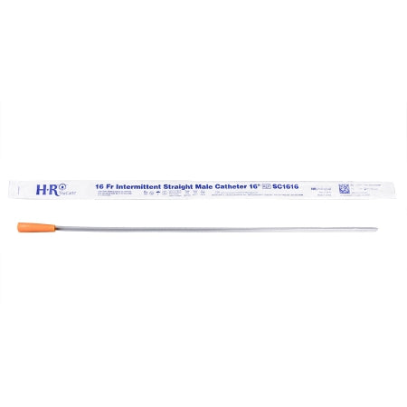 HR Pharmaceuticals  SC1616 Urethral Catheter TruCath Straight Tip Uncoated PVC 16 Fr. 16 Inch