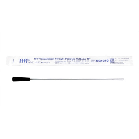 HR Pharmaceuticals  SC1010 Urethral Catheter TruCath Straight Tip Uncoated PVC 10 Fr. 10 Inch