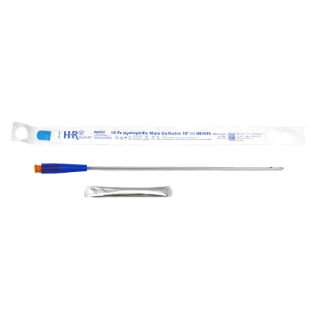 HR Pharmaceuticals  HS1616 Urethral Catheter TruCath Straight Tip Hydrophilic Coated PVC 16 Fr. 16 Inch