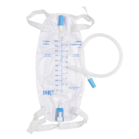 HR Pharmaceuticals  HRLB1000 Urinary Leg Bag TruCath Premium Without Valve Sterile Fluid Path 1000 mL