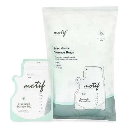 Motif Medical AAC0008-04 Breast Milk Storage Bag Motif Medical 8 oz. Plastic