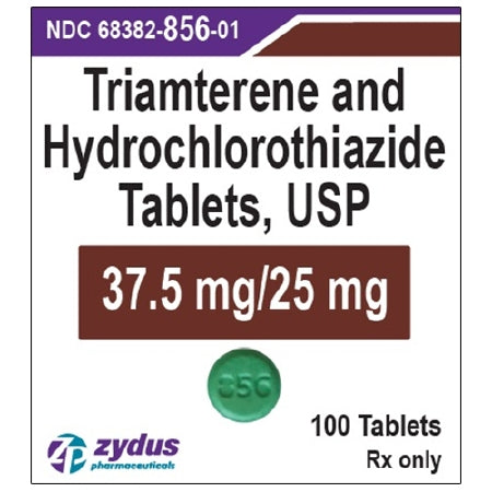 Zydus Pharmaceuticals  68382085601 Triamterene / Hydrochlorothiazide 37.5 mg - 25 mg Tablet Bottle 100 Tablets