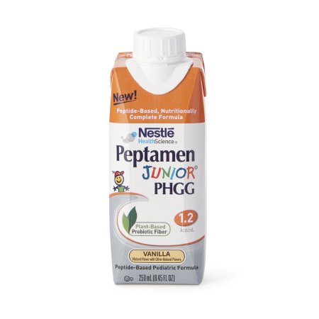 Nestle Healthcare Nutrition 00043900904849 Pediatric Oral Supplement Peptamen Junior PHGG 8.45 oz. Carton Liquid PHGG Fiber Impaired GI Function