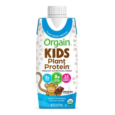 Orgain Inc 851770003513 Pediatric Oral Supplement Orgain Kids Plant Protein Nutritional Shake 8 oz. Carton Liquid Plant Based