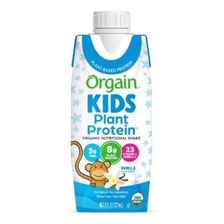 Orgain Inc 851770003520 Pediatric Oral Supplement Orgain Kids Plant Protein Nutritional Shake 8 oz. Carton Liquid Plant Based