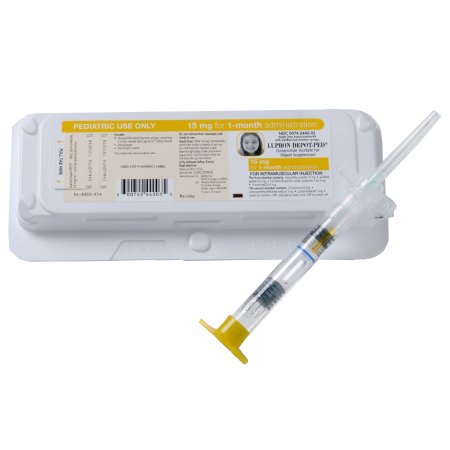 AbbVie Inc  00074244003 Lupron Depot-Ped Leuprolide Acetate, Preservative Free 15 mg Injection Prefilled Syringe 1 Kit