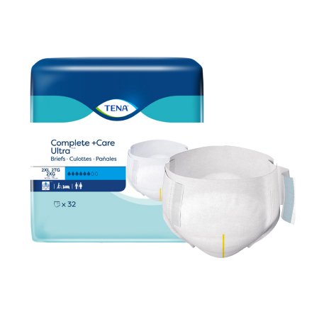 Essity HMS North America Inc 61092 Unisex Adult Incontinence Brief TENA Complete +Care Ultra 2X-Large Disposable Moderate Absorbency