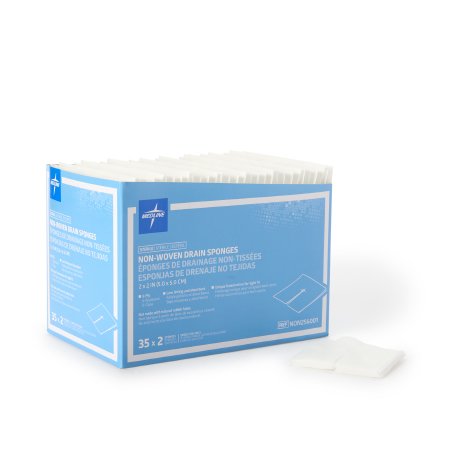 Medline  NON256001 Split Sponge 2 X 2 Inch Sterile 6-Ply