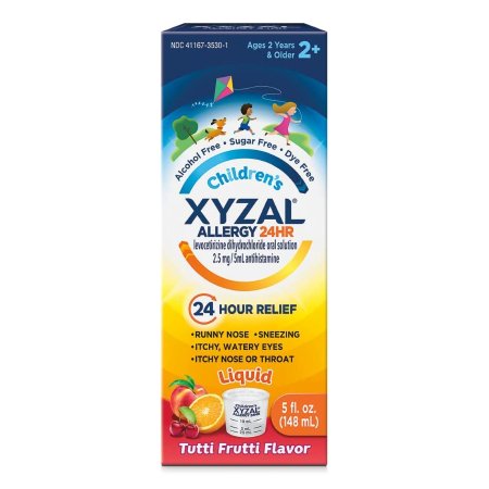 Sanofi  04116735301 Children's Allergy Relief XYZAL 24HR 2.5 mg / 5 mL Strength Solution 5 oz.