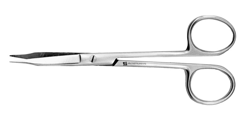 J&J Goldman-Fox Scissors Curved 5" Serrated Ea