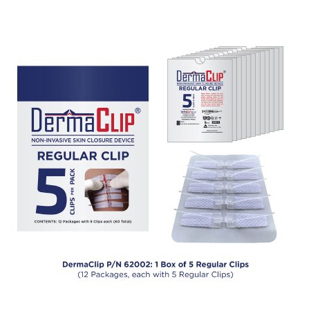 DermaClip US LLC  62002 Non-Invasive Skin Closure DermaClip 3 Inch X 11MM Clear