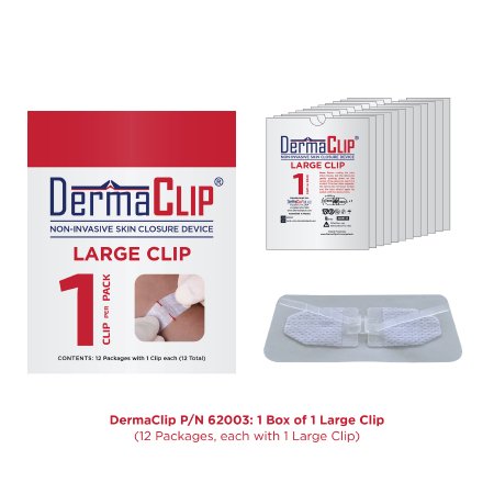 DermaClip US LLC  62003 Non-Invasive Skin Closure DermaClip 1 Inch X 21MM Clear