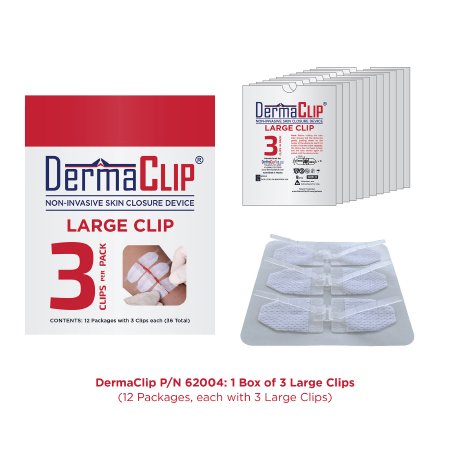 DermaClip US LLC  62004 Non-Invasive Skin Closure DermaClip 3 Inch X 21 mm Clear