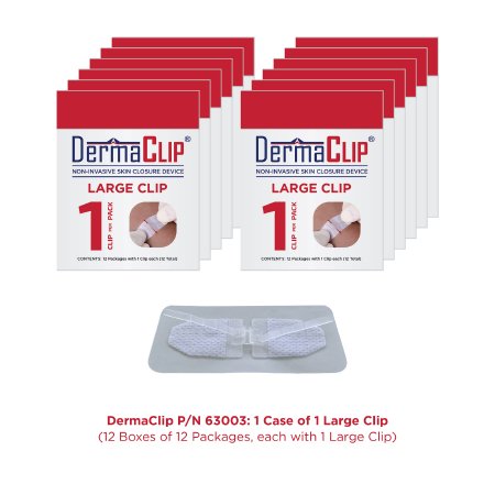 DermaClip US LLC  63003 Non-Invasive Skin Closure DermaClip 1 Inch X 21MM Clear