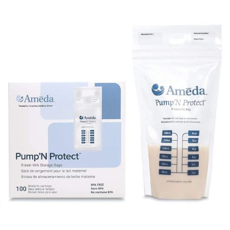 Ameda Inc 800M02 Breast Milk Storage Bag Ameda Pump 'N Protect 6 oz. Plastic