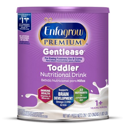 Mead Johnson 185101 Pediatric Oral Supplement EnfagrowPremium Gentlease Toddler 29.1 oz. Can Powder Calories