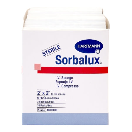 Hartmann  48810000 I.V. Sponge Sorbalux 2 X 2 Inch Sterile 6-Ply