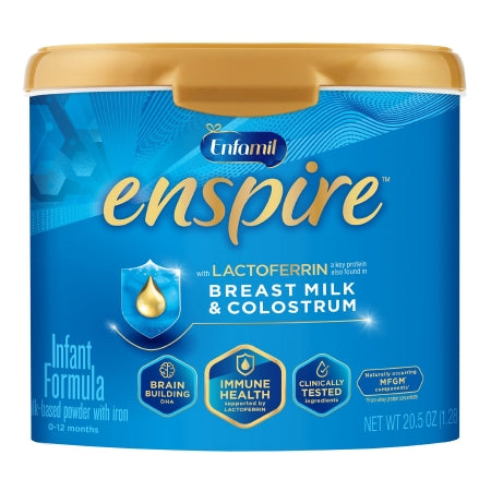 Mead Johnson 195306 Infant Formula Enfamil Enspire 20.5 oz. Canister Powder Milk-Based