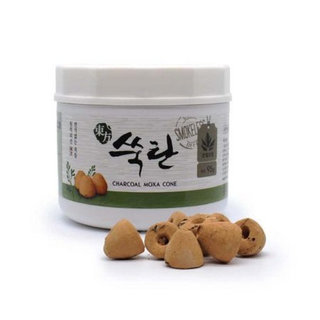 Lhasa OMS  MOXA.CONES Moxa Therapy Agent DBC Charcoal Smokeless Moxa Cones 50 Cones