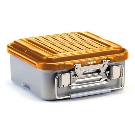 V. Mueller  CD2-5C-GOLD Sterilization Container Genesis 5-1/3 X 12-2/5 X 19-1/5 Inch Outside Dimensions