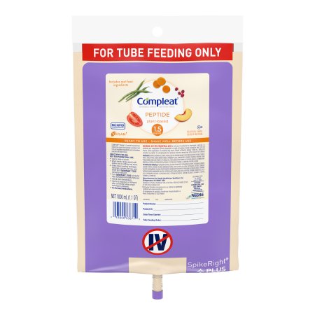 Nestle Healthcare Nutrition 00043900670386 Pediatric Tube Feeding Formula Compleat Pediatric Peptide 1.5 1000 mL Bag Liquid Real Food Ingredients