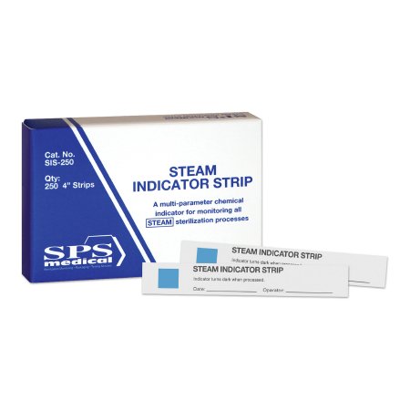 SPS Medical Supply  SIS-250 SPSmedical Sterilization Chemical Indicator Strip Steam 4 Inch