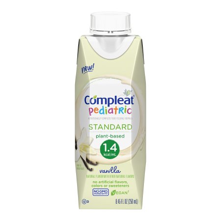 Nestle Healthcare Nutrition 00043900103563 Pediatric Oral Supplement Compleat Pediatric Standard 1.4 Cal 8.45 oz. Carton Liquid Plant Based Food Allergies