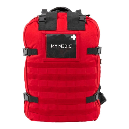 MyMedic  MM-KIT-U-XL-RED-STN First Aid Kit My Medic The MEDIC Standard 10 Person Red Nylon Backpack