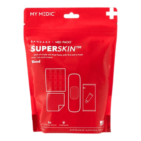 MyMedic  MM-SPL-BNDG-PK-AB-AC-12PK First Aid Kit My Medic MED PACKS SuperSkin Plastic Pouch