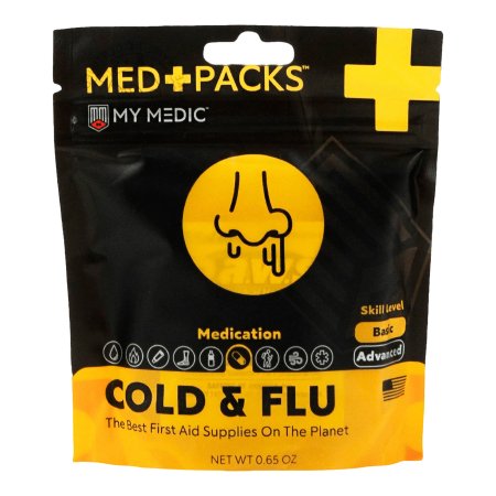 MyMedic  MM-KIT-S-MD-PK-COLD-FLU-EA First Aid Kit My Medic MED PACKS Cold & Flu Plastic Pouch