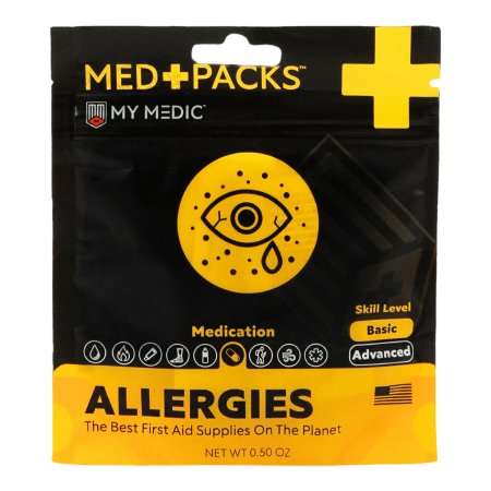 MyMedic  MM-KIT-S-MD-PK-ALRG-EA First Aid Kit My Medic MED PACKS Allergies Plastic Pouch