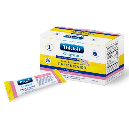 Kent Precision Foods J589-LE800 Food and Beverage Thickener Thick-It Original 5 Gram Individual Packet Unflavored Powder IDDSI Level 2 Mildly Thick