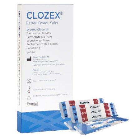 Clozex Medical Inc  CL1040S Skin Closure Device Clozex 1-1/2 X 1-3/8 Inch Interlaced Closure Strip Clear