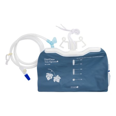 Sterigear  10286 Urinary Drain Bag The Fig Leaf Anti-Reflux Valve OR Sterile 2000 mL