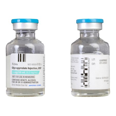 Apotex  60505618204 Glycopyrrolate 0.2 mg / mL Injection Multiple-Dose Vial 20 mL