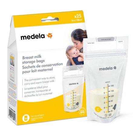 Medela 101010435 Breast Milk Storage Bag Pump & Save 180 mL Plastic