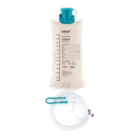 Zevex INF1200-E Enteral Feeding Pump Bag Set with ENFit Connector Infinity 1200 mL Silicone NonSterile ENFit Connector