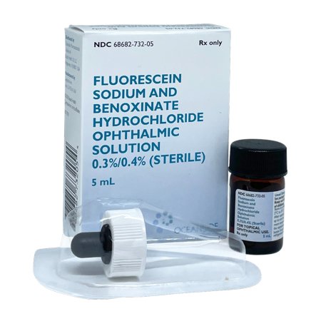 Bausch & Lomb  68682073205 Fluorescein Sodium / Benoxinate HCl 0.3% -0.4% Solution Dropper Bottle 5 mL