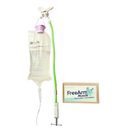 Staley House LLC FAM001001G Feeding Tube / Infusion Bag Holder FreeArm Muscle Green