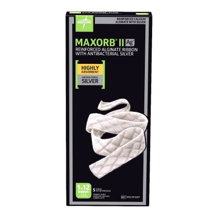 Medline  MSC9912EP Silver Alginate Dressing Maxorb II 1 X 12 Inch Ribbon Sterile