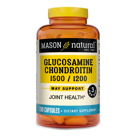 Mason Vitamins  31184513037 Joint Health Supplement Glucosomine HCl / Chondroitin 1500 mg - 1200 mg Strength Capsule 180 per Bottle