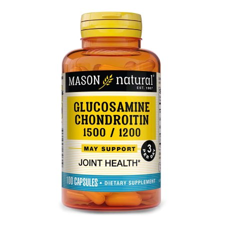 Mason Vitamins  31184513031 Joint Health Supplement Glucosomine HCl / Chondroitin 1500 mg - 1200 mg Strength Capsule 100 per Bottle