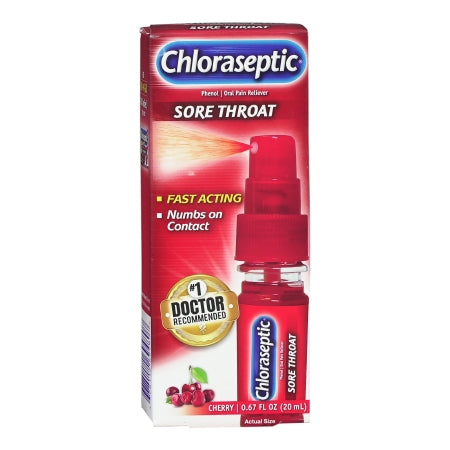 Prestige Medical  78112069480 Sore Throat Relief Chloraseptic 1.4% Strength Oral Spray 0.67 oz.