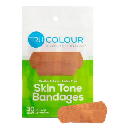 Tru-Colour Products LLC  TCB-101 Waterproof Adhesive Strip Tru-Colour 1 X 3 Inch Fabric Rectangle Olive Sterile