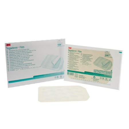 3M  1628 Transparent Film Dressing 3M Tegaderm 6 X 8 Inch Frame Style Delivery Rectangle Sterile