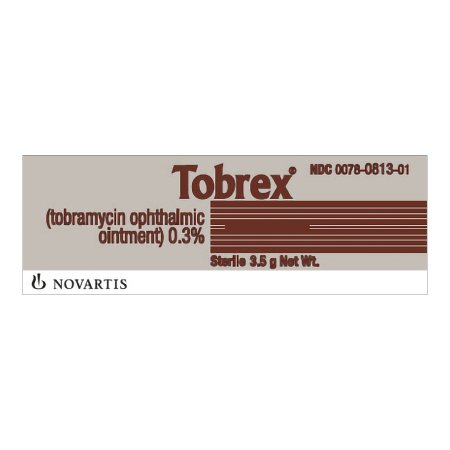 Novartis  00078081301 Tobrex Tobramycin 0.3% Ointment Tube 3.5 Gram